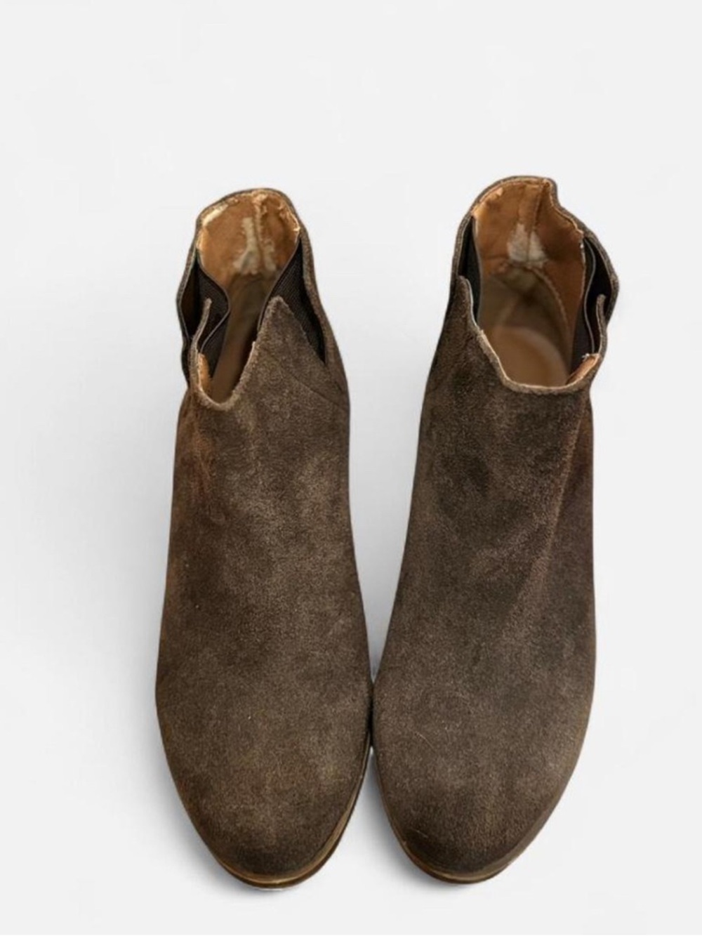 Lucky Brand Brown Suede Ankle Booties - Classic Chelsea | Y2K  western summer